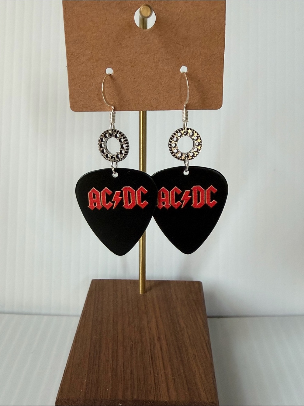AC/DC Guitar Pick Earrings